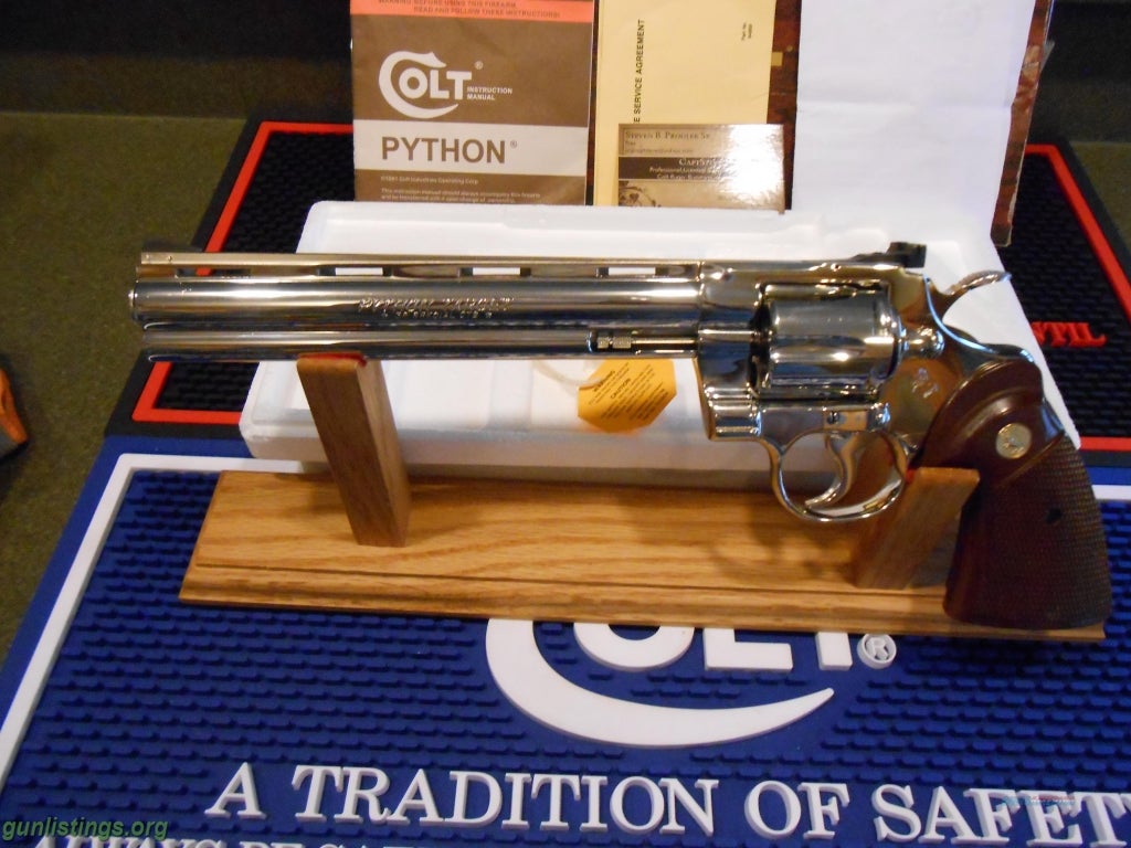 Pistols Colt Nickel Python