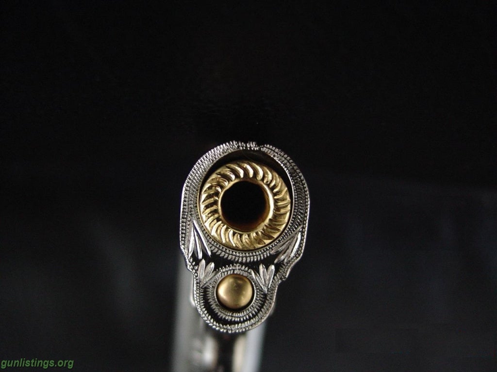 Pistols Colt Vest Pocket 1908 25 Cal,fully Engraved 24K Gold