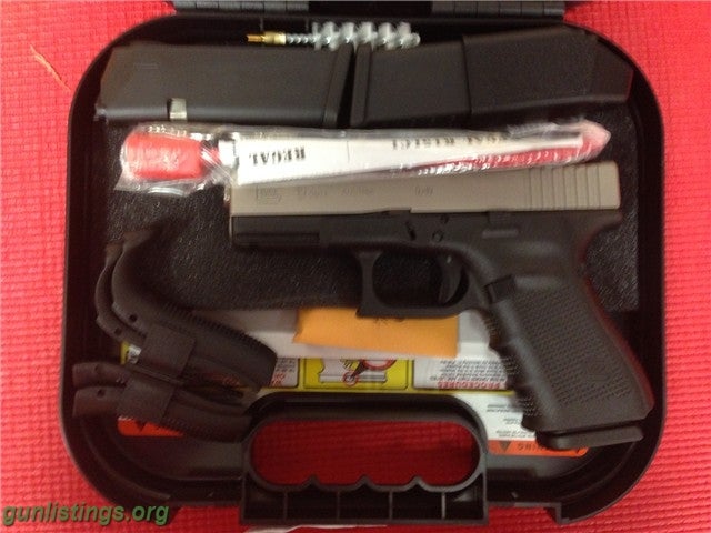 Pistols Factory New Glock 19 Gen 4 Nib-X 9mm For Sale