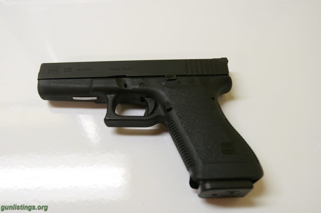 Pistols Glock 20 10mm W/extra Storm Lake Brll & 2 - 15 Rnd Mags