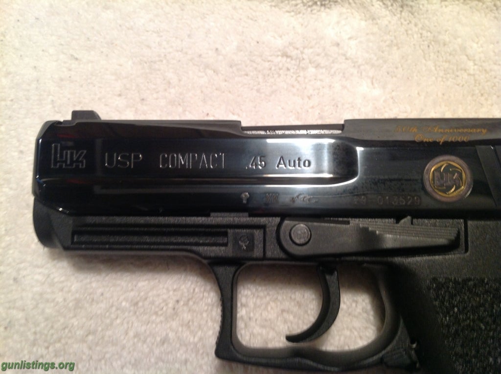 Pistols Heckler & Koch. 1of 1000.  45 ACP. 50 Th Ann