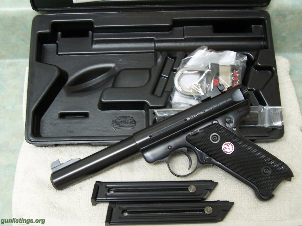 Pistols Ruger Mark III Target 22 LR (Like New)