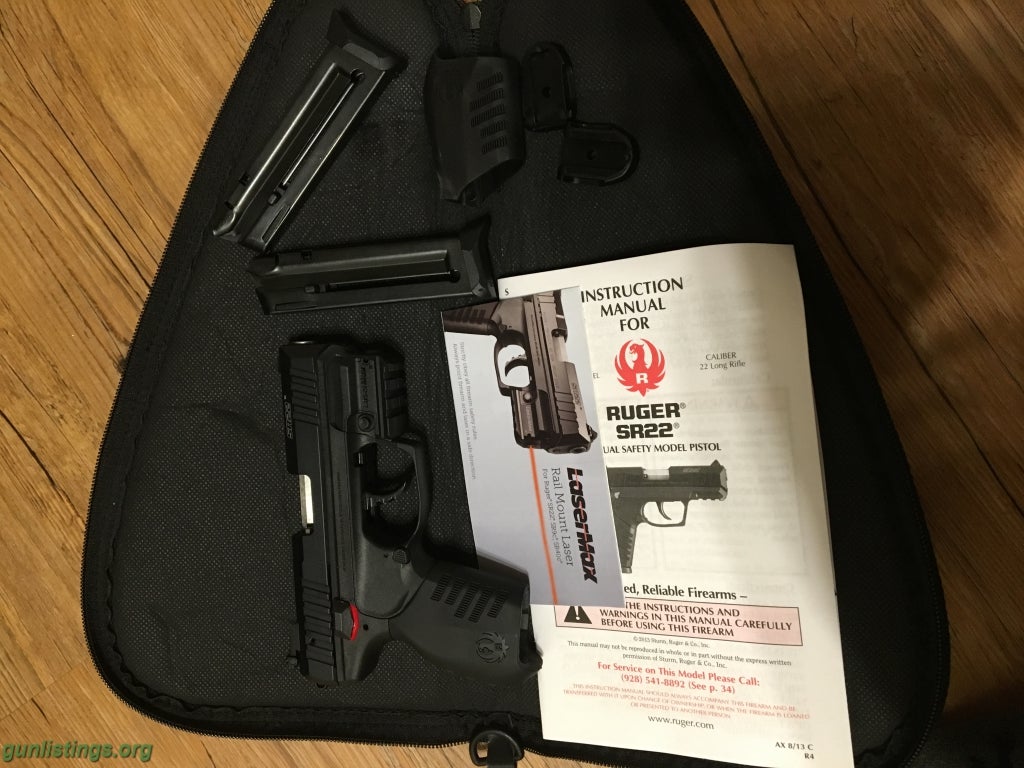 Pistols Ruger SR22 Laser Maxx Edition