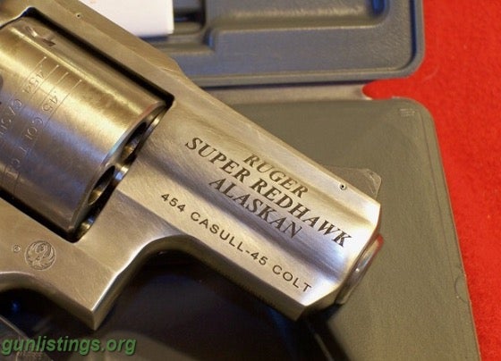 Pistols Ruger Super RedHawk ALASKAN .454 CASULL