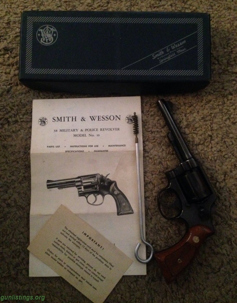 Pistols VINTAGE SMITH & WESSON 10-5 38 SPECIAL LIKE NEW IN FACT