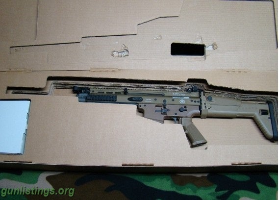 Rifles 420 Rd Can Green M855 + FNH SCAR 16 FDE FN 5.56
