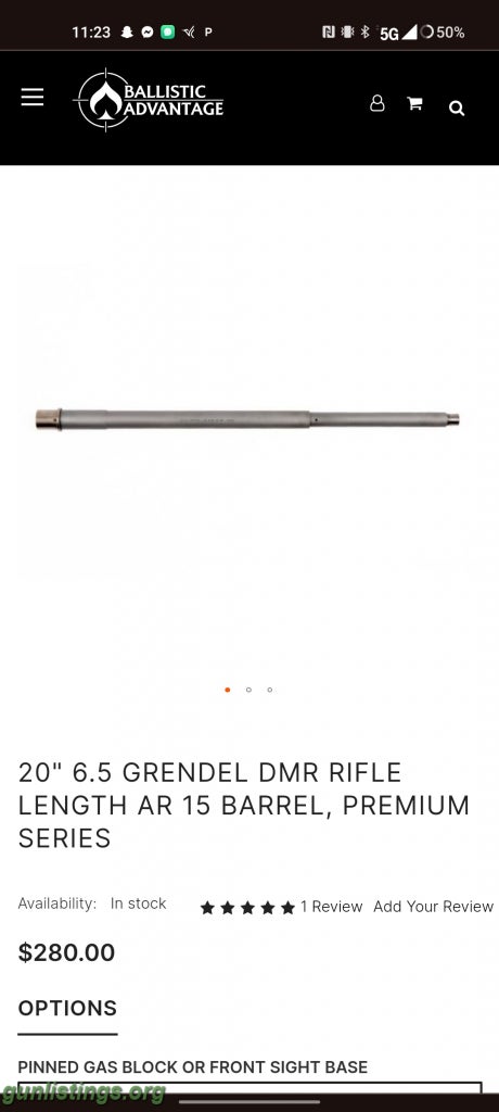 Rifles 6.5 Grendel 20