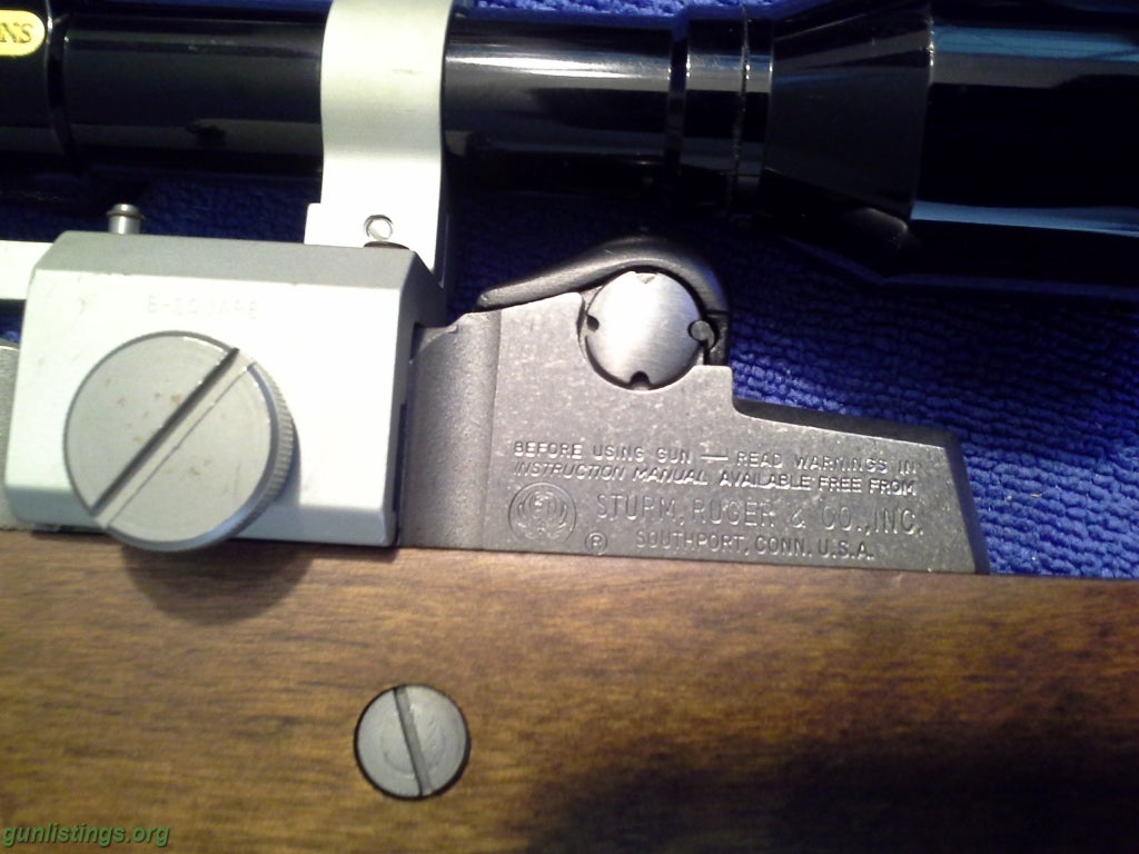 Rifles Pre-ban Stainless Mini 14 Factory Folding Stock,  Scope