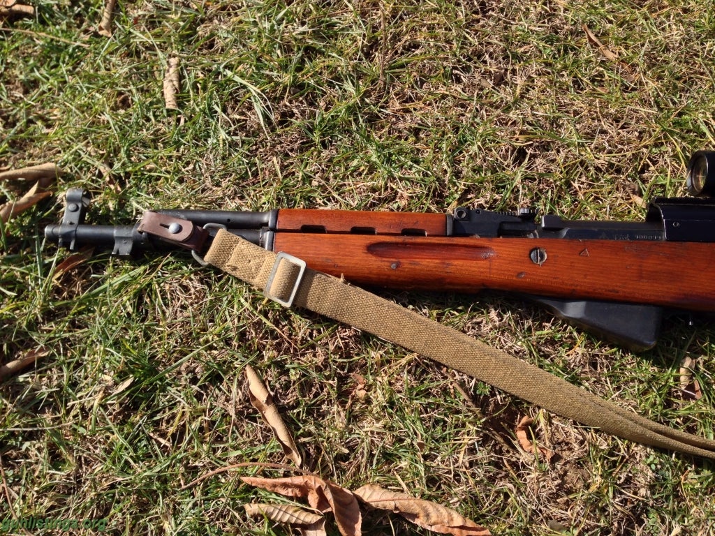 Rifles Rare Paratrooper SKS With Red Dot Scope