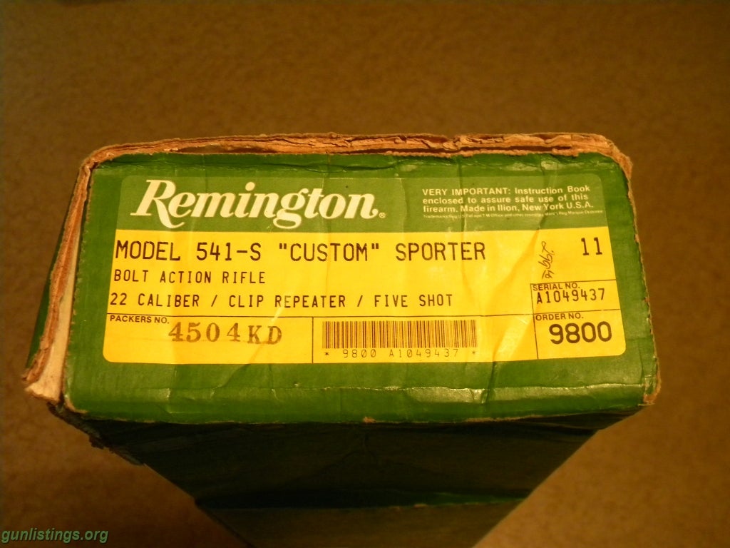 Rifles Remington 541-S