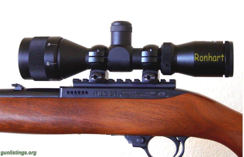 Rifles Ruger 1022 3-9x40AO  Target Scope Kit