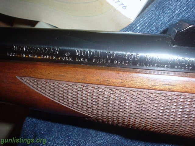 Rifles Winchester 70 Super Grade 458 Mag