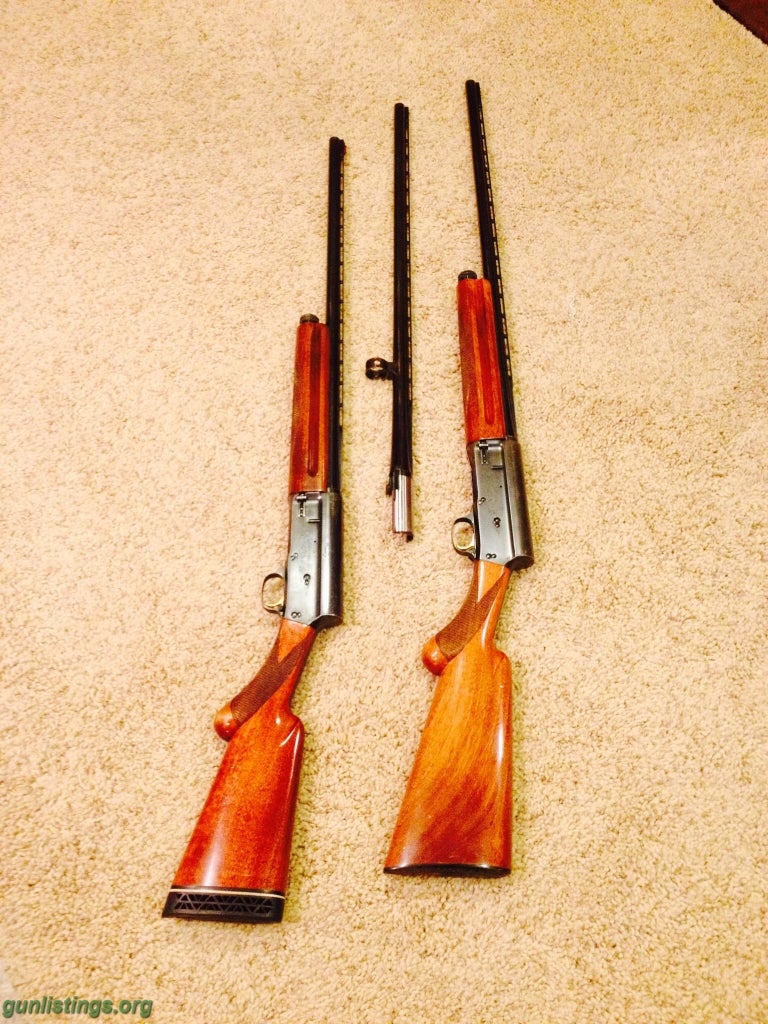 Shotguns A Pair Of 20 Gauge Browning Auto 5's Belgium Made