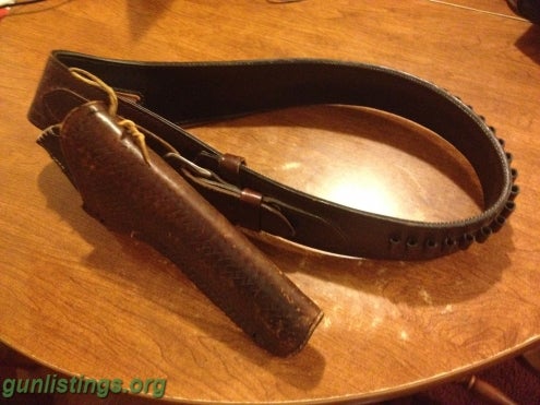 22 CAL LONG PISTOL HOLSTER & BELT LEATHER in columbia / jeff city ...