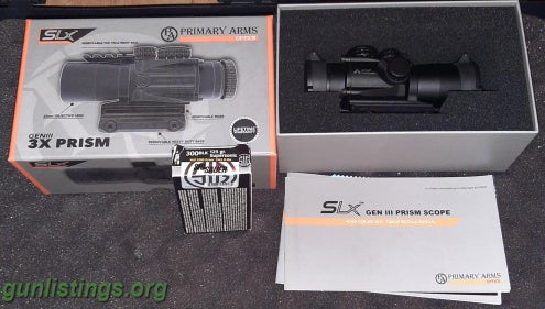 Accessories Primary Arms 3x Gen 3 Prism Scope