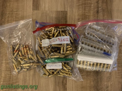 Ammo .308win Match Grade Cases, Deprimed And Cleaned