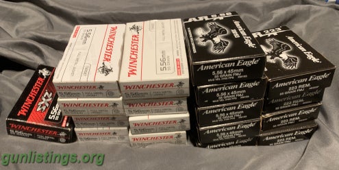 Ammo 18 Boxes 556/223 Ammo In Original Boxes