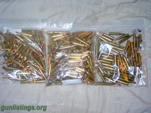 Ammo 350 Rds Of Brass 223 Ammo/50 Lc 5.56