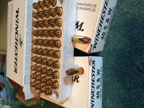 Ammo 40 S&W HOLLOW POINTS