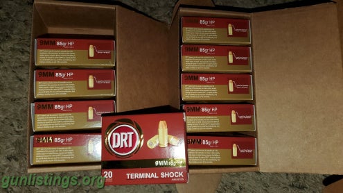 Ammo 9mm,.40 Sw And .45 ACP DRT Hollow Points