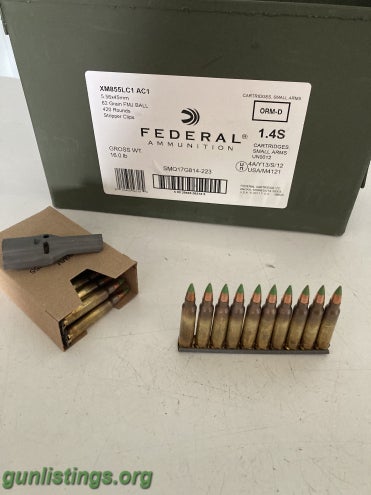 Ammo Federal 5.56 62gr