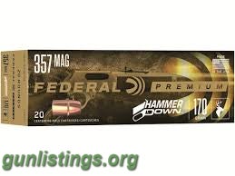 Ammo Federal Hammerdown .357 Magnum 170 Grain