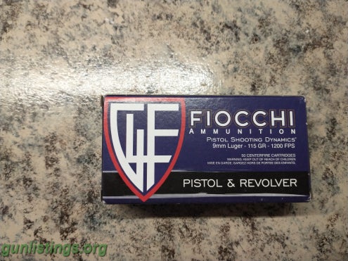 Ammo Fiochhi 9mm 500 Rounds