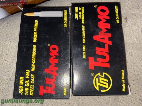 Ammo For Sale Or Trade 308 Win Ammo Steel Case