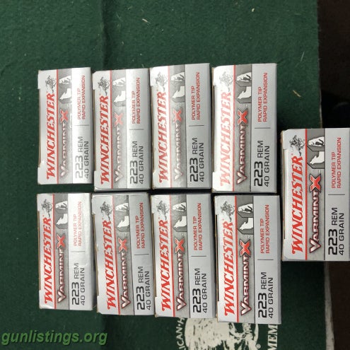 Ammo Hornady And Winchester 223 Updated