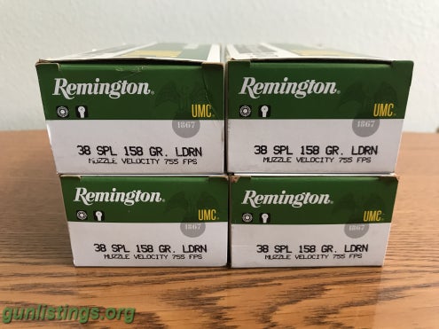 Ammo Remington 38 SPL 158 GR LDRN
