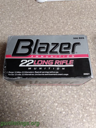Ammo Today Only! Bulk .22. $40- 500 Rds