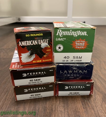 Ammo WTT .40 For 9MM Or .45 Or Combo