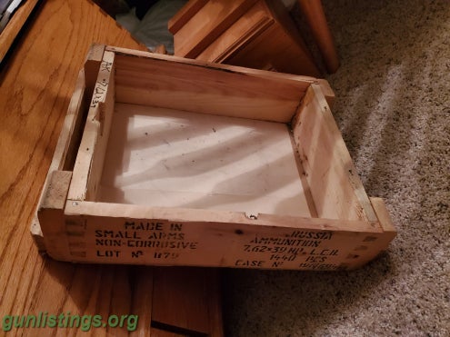 Misc Empty Russian 7.62x39 Wooden Crate