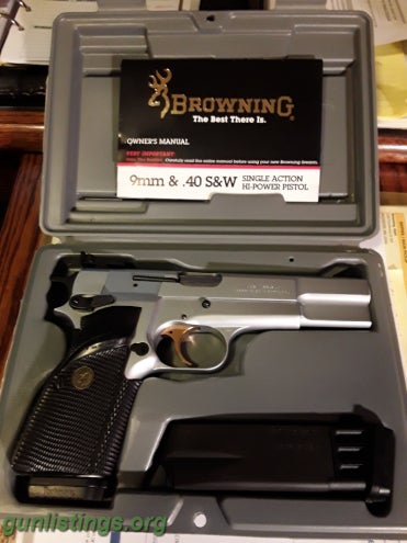 Pistols Browning Hi-Power Silver Chrome