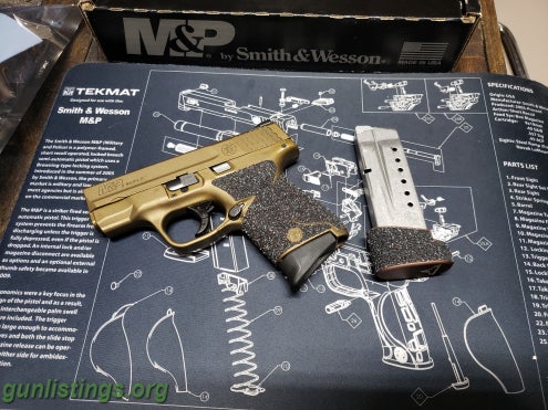 Pistols Burnt Bronze M&P Shield 9mm