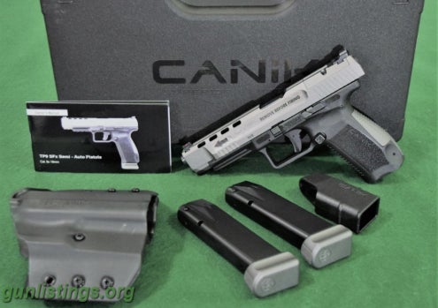 Pistols CANIK TP9SFX 9mm Tung / Black Full Accessory Pack 20rd
