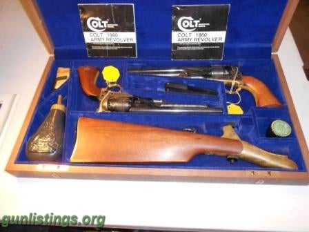 Collectibles Colt US Calvary Commemorative Set 1860 Army 44