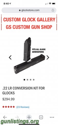 Pistols Glock 19 22lr Conversion
