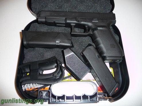 Pistols Glock 41, NIB, W/ Ameriglo NS, With One Xtra Mag
