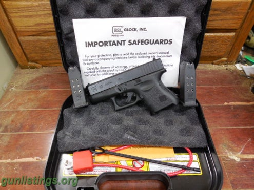 Pistols Glock Model 33 / 357 Sig Sub-Compact W/ 950 Rds Ammo
