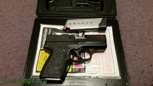 Pistols Kahr Pm9 Blackened Stainless Slide, 2 Mags And Box