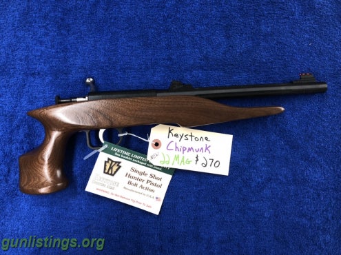 Keystone Chipmunk 22 mag in ames, Iowa gun classifieds -gunlistings.org