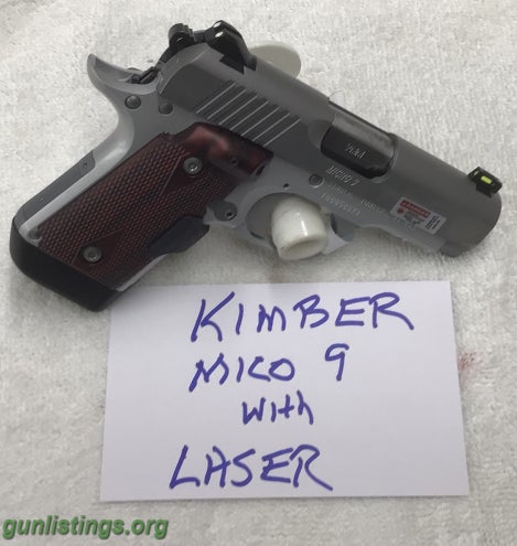 Pistols KIMBER Micro 9 With Laser