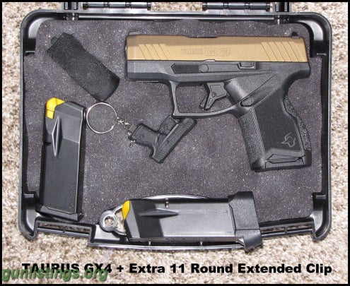 Pistols LNIB TAURUS GX 4 + Extra Mag