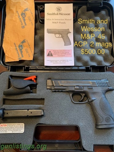 Pistols Smith And Wesson .45 M&P