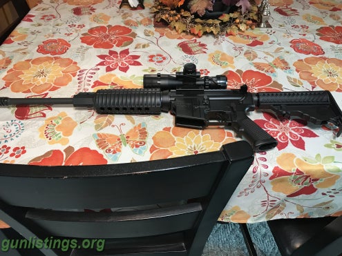 Rifles Dpms Ar15 With Scope And Ammo