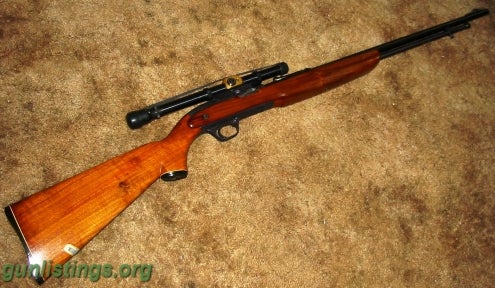 Rifles J.C.Higgins Model 31 Semi-auto 22 Rifle W/ Scope