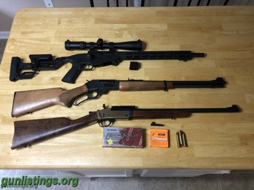 Rifles Marlin 30/30 And Henry 45-70