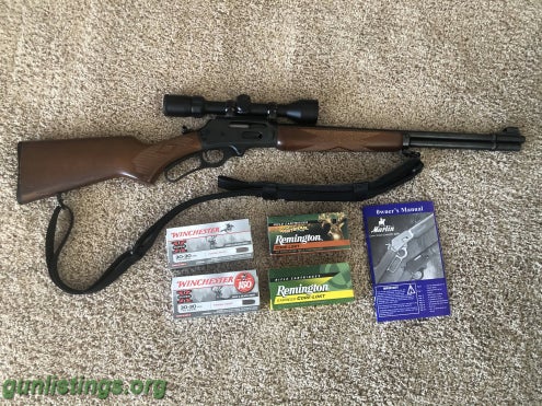 Rifles Marlin 336A  30-30 With Scope & Ammo