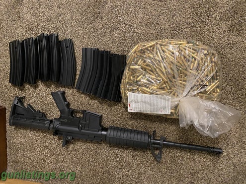 Rifles PSA AR15 + 1000rds Of Green Tip +9 Mags